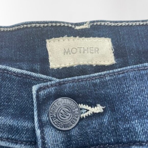 Mother Lil Hustler Roller Sneak High-Rise Ankle Wide-Leg Jeans 30x26 Worn Once - Picture 4 of 10